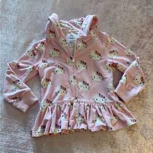 Posh Peanut Pink Hello Kitty Floral Hoodie